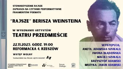 Czytanie performatywne fragmentów poematu „Rajsze”